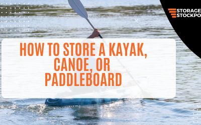 How to Store a Kayak, Canoe, or Paddleboard