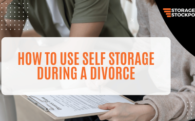 How to Use Self Storage During a Divorce